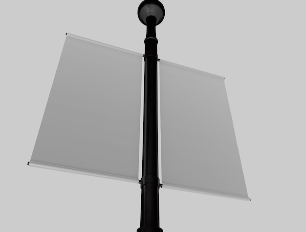 Фото 3d pole mockup