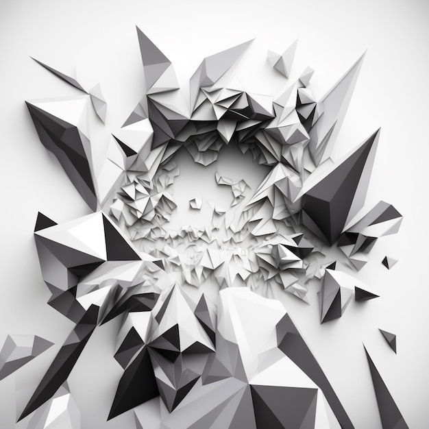 3d polygons on white background digital painting artwork\
abstract background