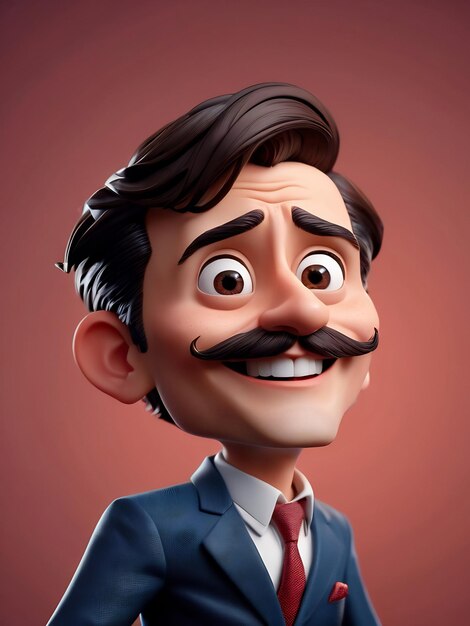 3d portrait cartoon caricature illustration playful cartoon humorous portrait caricature whimsical caricature