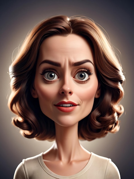 3d-portret cartoon caricature illustratie speelse cartoon humoristische portret caricature grillige caricature