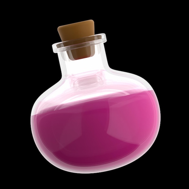 Photo 3d potion bottle