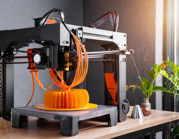3D printer 3d printing close up