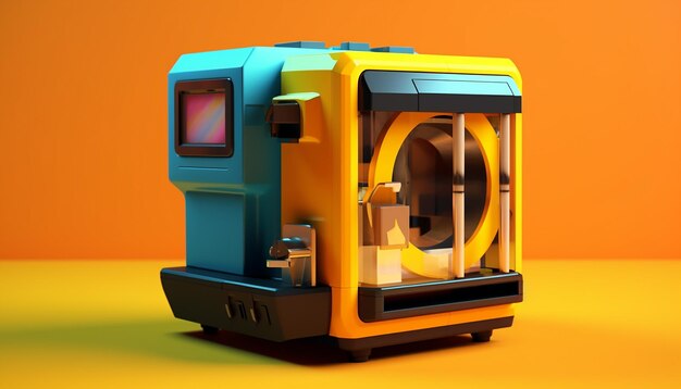 3D printer C4D pop art design 8K high quality render