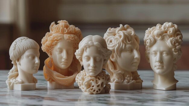 Foto 3d-printing evolutie in een historisch behang