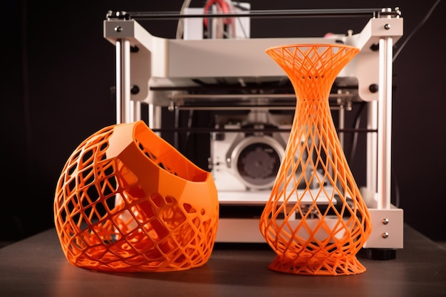 Photo 3d printing product and machine ai generated