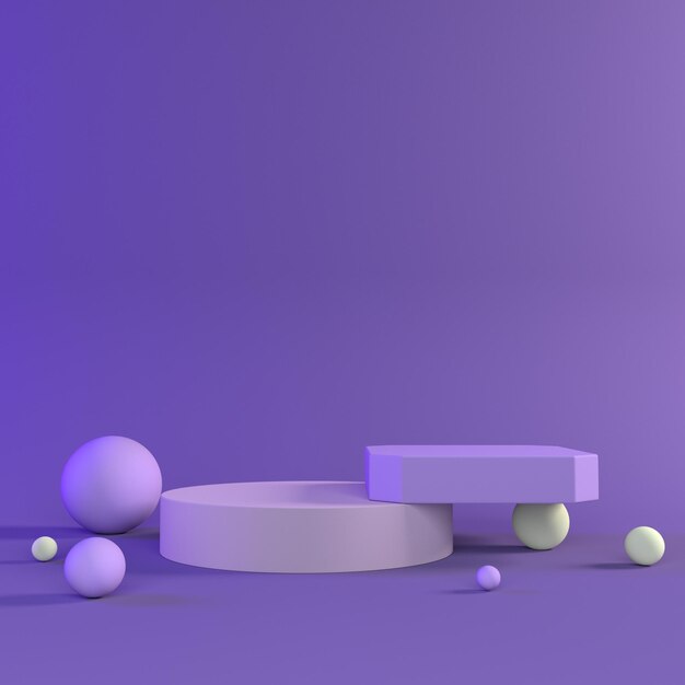 3D product podium achtergrondontwerp en achtergrond
