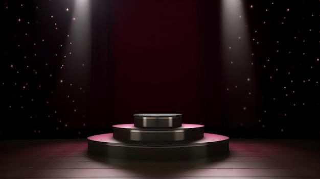 3D product podium background show case