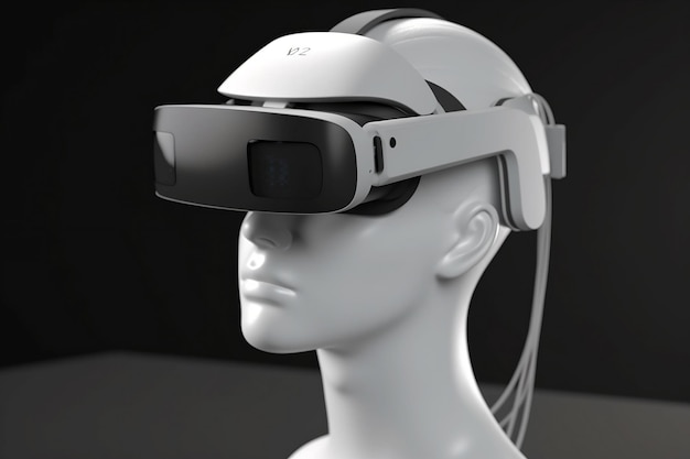 3D-productmodellering Mannequin met vr-bril vr-brillegevoel van technologie