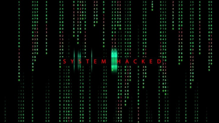 Photo 3d programming code abstract technology background hacked text with matrix style binary code rain code security or hacking