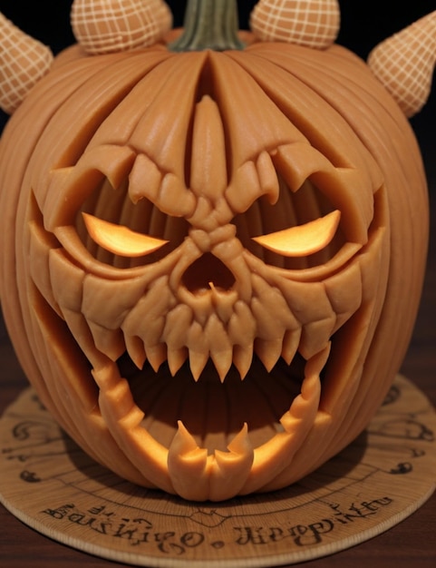 A 3D pumpkin patch with jackolanterns of all shapes and sizes