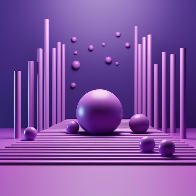3d purple abstract background