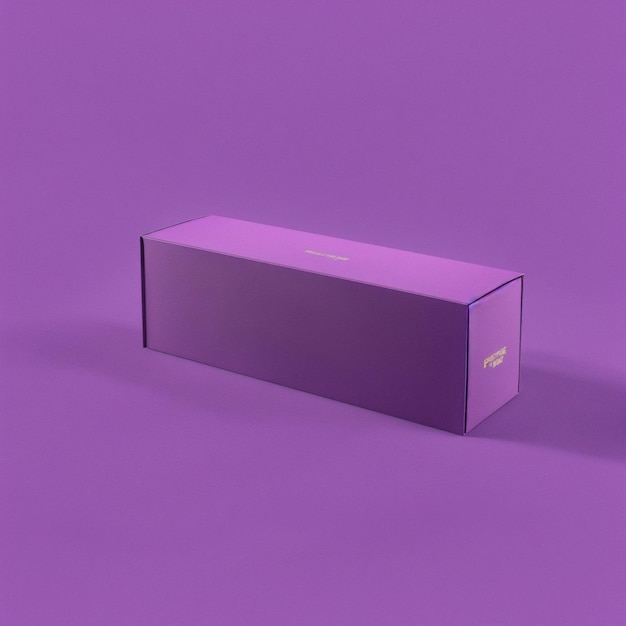 Фото 3d фиолетовая коробка