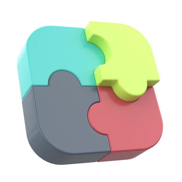 3D puzzle 3D icon