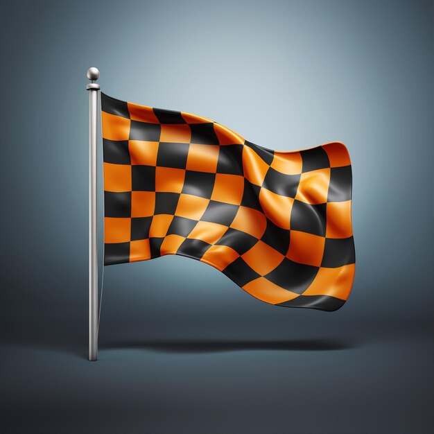 Photo 3d racing flag