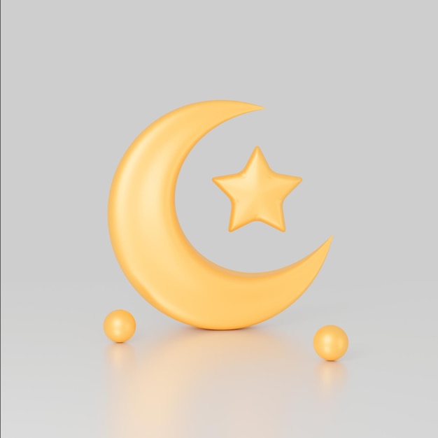 3d Ramadan decoration template for instagram post