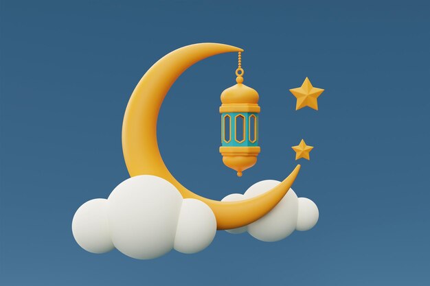 3d ramadan greetingsIslamic holiday Raya Hari Eid al Adha 3d renderingxA