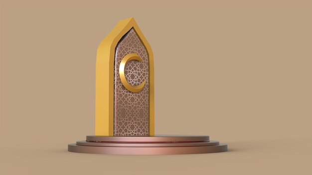 3D Ramadan kareem Background 3d illustration