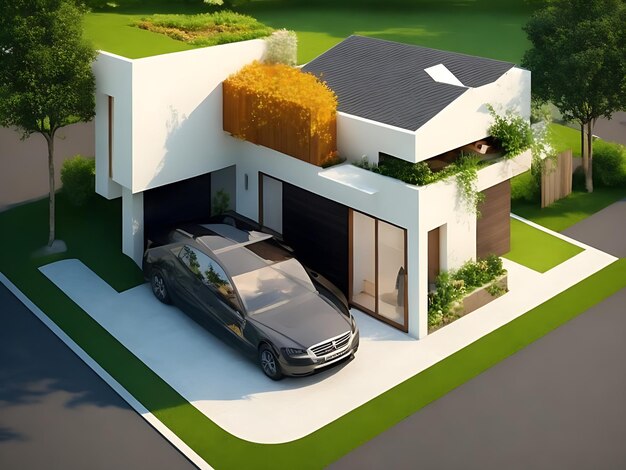 3D real estate home concept