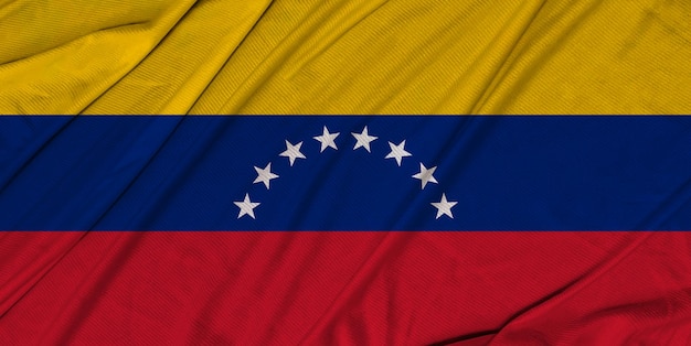 3d realastic textured flag of Venezuela