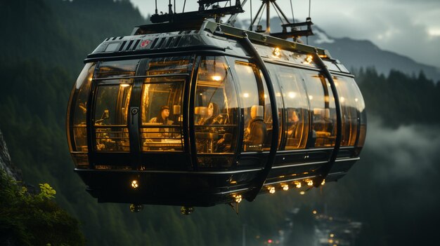 3d realistic cable car