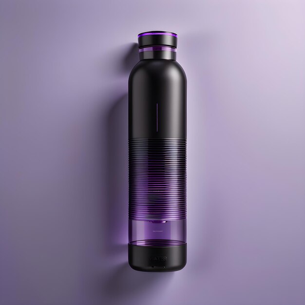 Фото 3d реалистичный подробный макет пустой бутылки