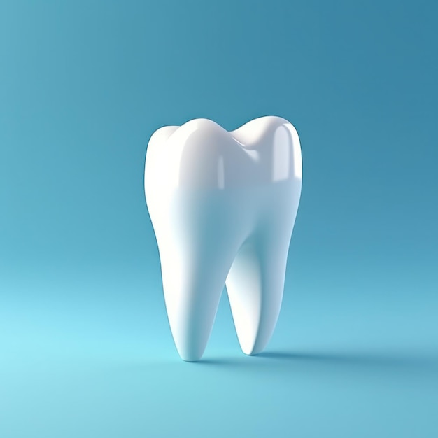 3D Realistic Human Molar Dental Care Concept with Precision and Detail