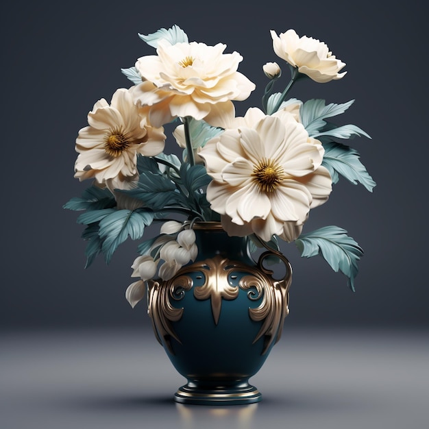 3d realistic vase by Generated Ai