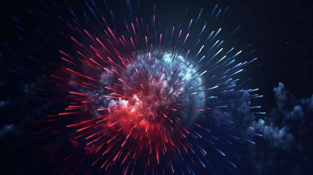 3d red blue fireworks abstract cosmic background big bang galaxy falling stars cosmos celestia