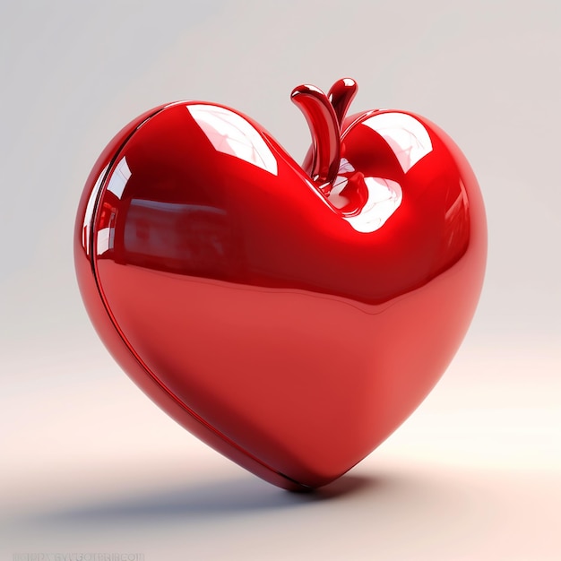 3d red heart