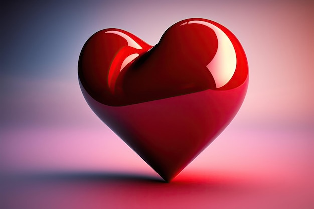 3D Red Heart