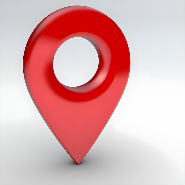 3d red map pointer pin_ai_generated