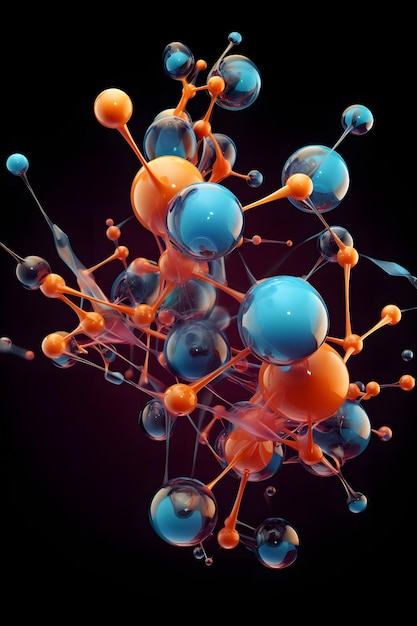 3D rended image of molecule