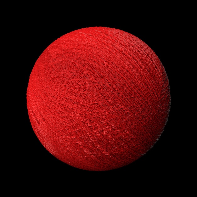 3Dレンダリングの抽象的な背景。変位面。球形から押し出されたランダムなパターン。