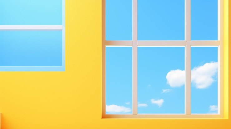 Photo 3d レンダリング 抽象的な背景と青い空