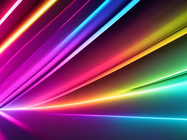 3d render abstract background with colorful spectrum