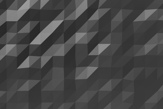 3d render of abstract black geometric background