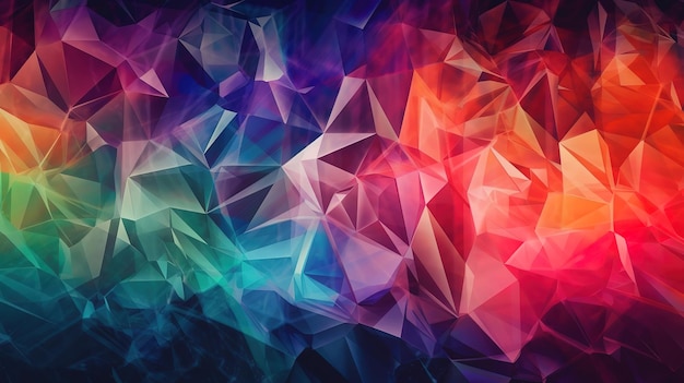 3d render abstract crystal background Generative Ai