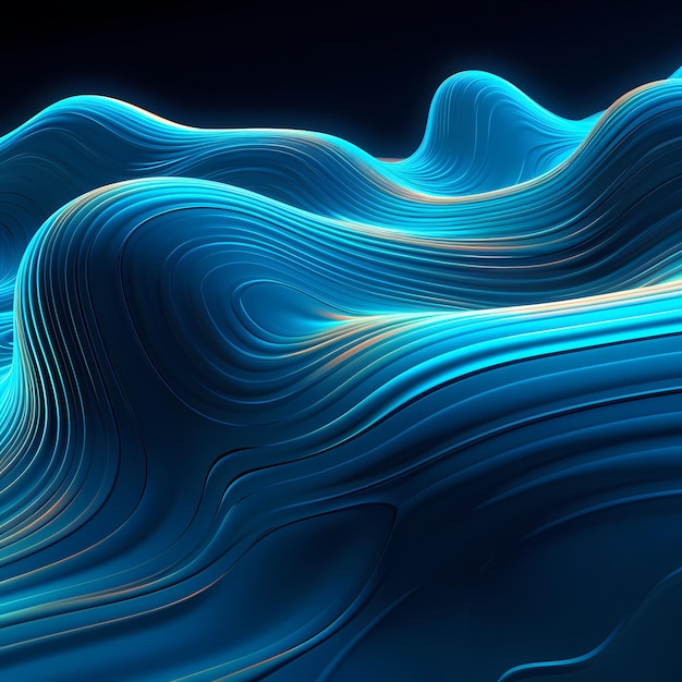 3d render of abstract flow