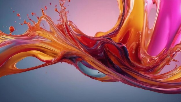 3d render abstract liquid hd background with premium design