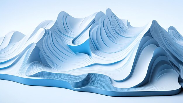 3D レンダリング 抽象的なニオンの背景と輝く波紋の線