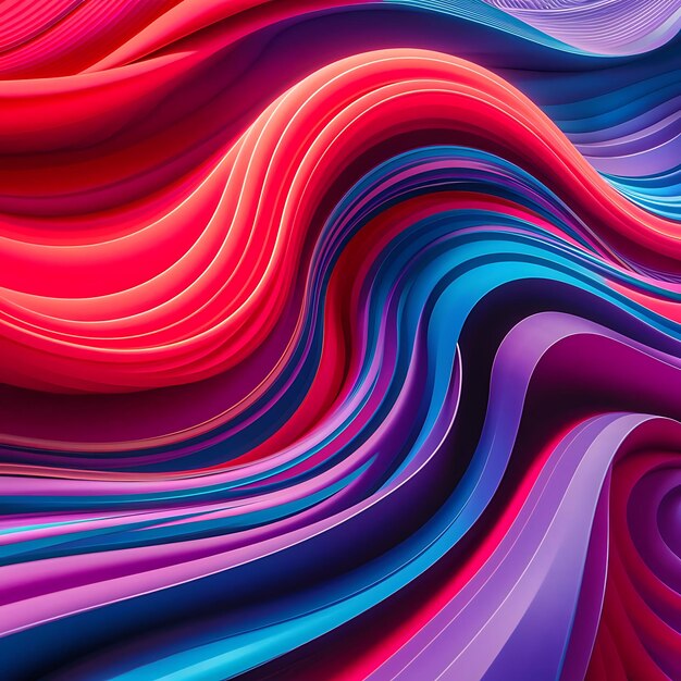 3d render abstract pattern of swirling colors