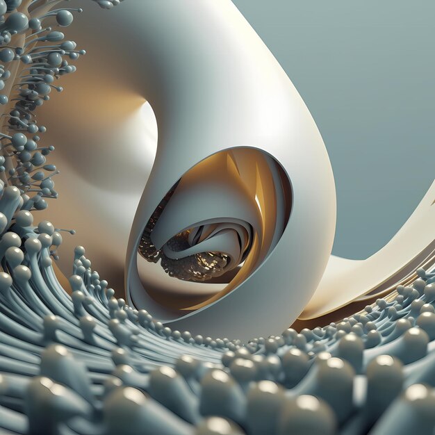 3d render of abstract shape