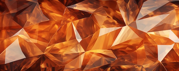 3d render abstract sparkling amber crystal background