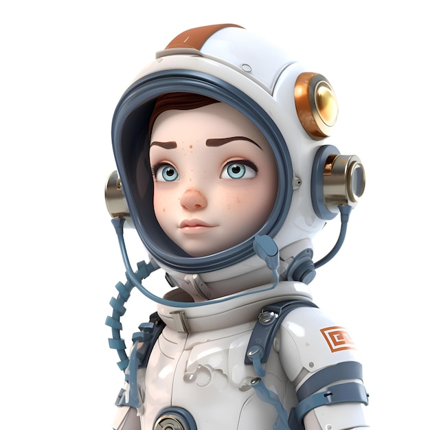 3D Rendering Anime Space Girl on White Stock Illustration - Illustration of  young, superhero: 214089480