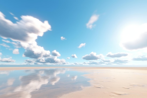 3d render beachscape background