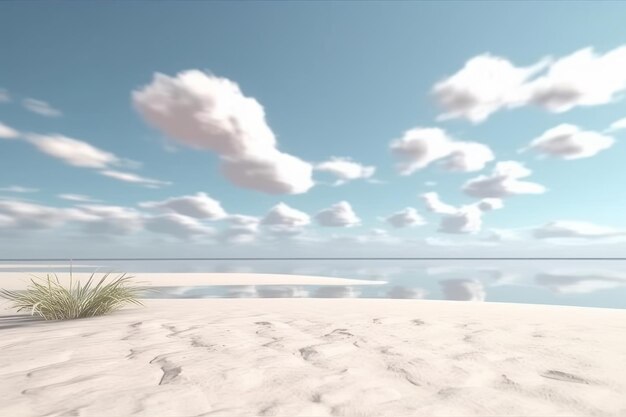 3D Render Beachscape Background