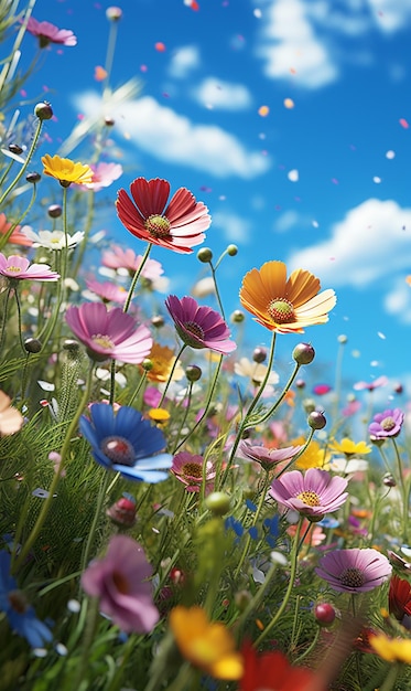 3d render beautiful flowers UHD Wallpaper