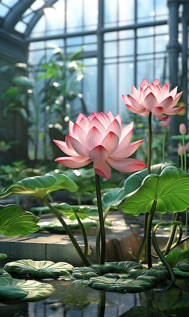 3d render beautiful flowers UHD Wallpaper