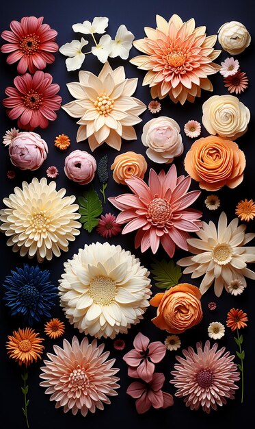 사진 3d 렌더링 아름다운 꽃 uhd 벽지