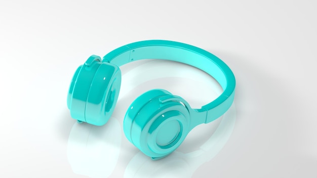 3d render birch headphone